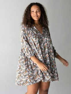 Natural Life Rose Dress - Multi Floral -Natural Life Shop 1A2A0077