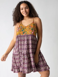 Natural Life Cleo Tiered Dress - Mixed Medallion Print -Natural Life Shop 1A2A0330 20copy