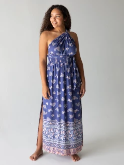 Natural Life Nadia Halter Dress - Navy Paisley -Natural Life Shop 1A2A0568 20copy