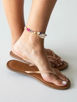 Natural Life Boho Beaded Daisy & Pearl Anklet -Natural Life Shop 1A2A0630 35b3ff4e 526a 406e ae35 8b9e23e9e511