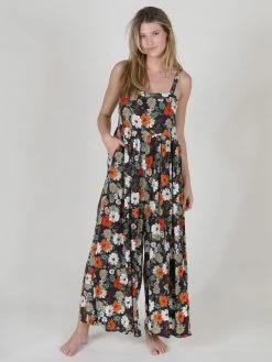 Natural Life Patti Jumpsuit Orange - Purple Daisies 11 Natural Life Patti Jumpsuit Orange - Purple Daisies -Natural Life Shop 1A2A3283