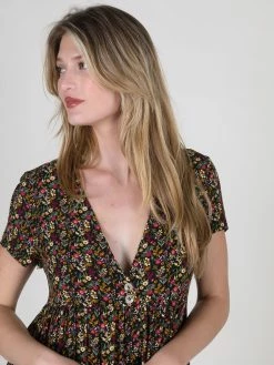 Natural Life Avery Wide-Leg Jumpsuit - Black Branches -Natural Life Shop 1A2A3312