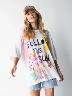 Natural Life Life Is A Canvas Tee - Follow The Sun, White -Natural Life Shop 1A2A4223 20copy