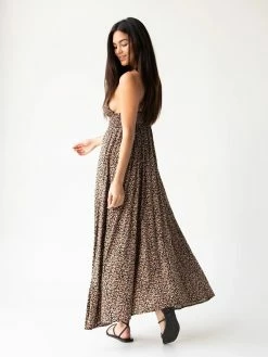 Natural Life Sandy Maxi Dress - Black Peach Floral -Natural Life Shop 1A2A4456