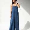 Natural Life Carrington Wide-Leg Jumpsuit - Washed Navy -Natural Life Shop 1A2A4680