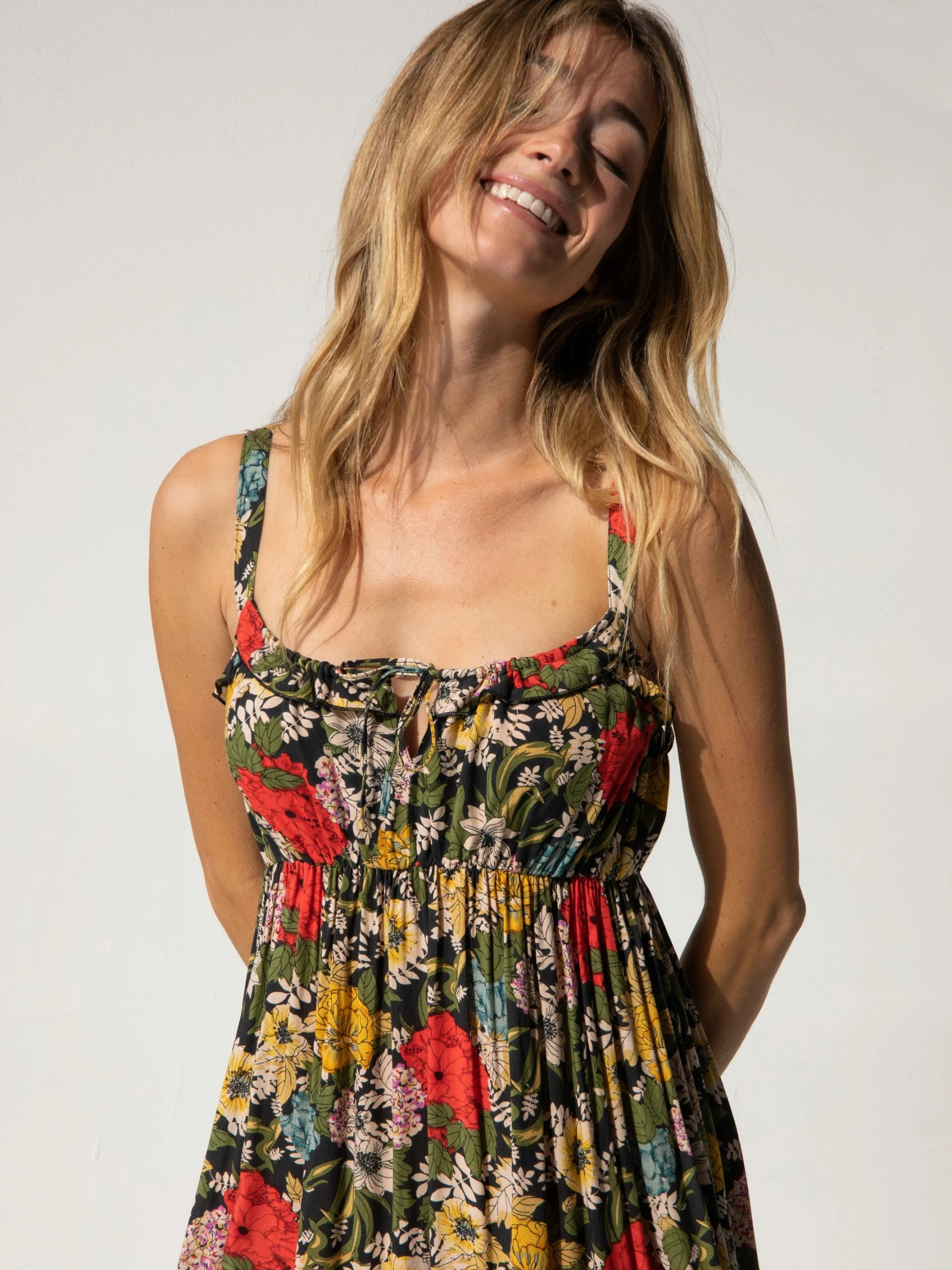 Natural Life Elizabeth Maxi Dress - Black Red Poppy 7 Natural Life Elizabeth Maxi Dress - Black Red Poppy - Image 5