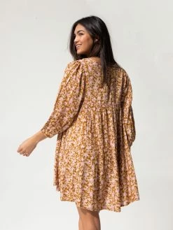 Natural Life Rose Dress - Pink Amber Vines -Natural Life Shop 1A2A5031