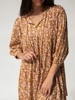 Natural Life Rose Dress - Pink Amber Vines -Natural Life Shop 1A2A5046