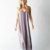 Natural Life Gracie V-Neck Slip Dress - Tan Stripe -Natural Life Shop 1A2A5065