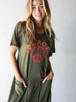 Natural Life Nomad Knit Printed Jumpsuit - Peace Sign -Natural Life Shop 1A2A5183