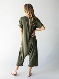 Natural Life Nomad Knit Printed Jumpsuit - Peace Sign -Natural Life Shop 1A2A5188 Edit