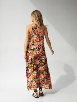 Natural Life Katie Sleeveless Maxi Dress - Pink Mustard Floral -Natural Life Shop 1A2A5302