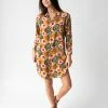 Natural Life Georgia Shirt Dress - Orange Pink Floral -Natural Life Shop 1A2A5415