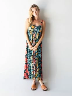 Natural Life Sidney Maxi Dress - Black Coral Floral -Natural Life Shop 1A2A5463