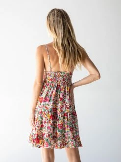 Natural Life Cleo Tiered Dress - Bright Pink Floral -Natural Life Shop 1A2A5553