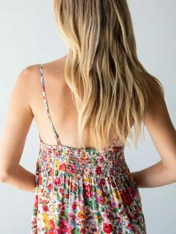 Natural Life Cleo Tiered Dress - Bright Pink Floral -Natural Life Shop 1A2A5554