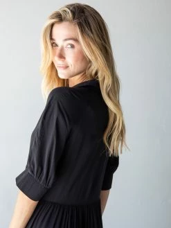 Natural Life Rebecca Tiered Dress - Black -Natural Life Shop 1A2A5650