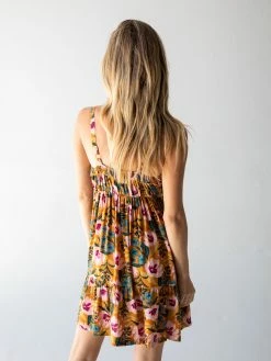 Natural Life Elizabeth Dress - Orange Pink Floral -Natural Life Shop 1A2A5675