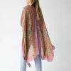 Natural Life Kelsey Kimono - Pink Teal Mandala
