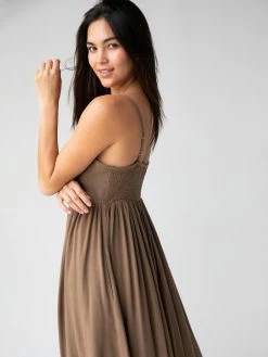 Natural Life Bailey Maxi Dress - Mushroom -Natural Life Shop 1A2A5993
