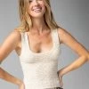 Natural Life Danielle Square Neck Tank - Cream