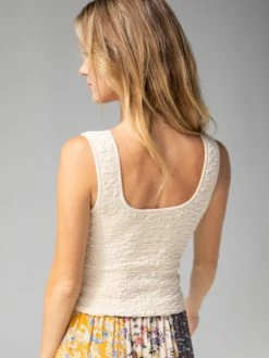 Natural Life Danielle Square Neck Tank - Cream -Natural Life Shop 1A2A6475