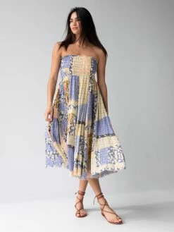 Natural Life Laurel Convertible Skirt - Blue Patchwork