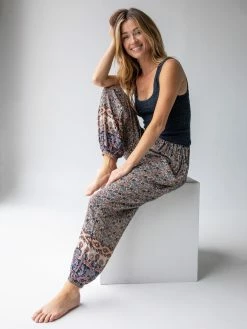 Natural Life Allison Pant - Border Print
