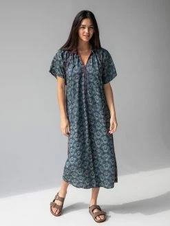 Natural Life Lorelai Midi Dress - Dark Teal Mandala -Natural Life Shop 1A2A6811