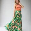 Natural Life Hanna Convertible Maxi Skirt - Green Coral Floral -Natural Life Shop 1A2A6885