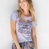 Natural Life Perfect Fit Tee Shirt - Live Happy Wreath -Natural Life Shop 1A2A7123