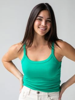 Natural Life The Everyday Layering Tank Top - Kelly Green