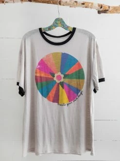 Natural Life Ringer Oversized Tee Shirt - Create Your Own Magic -Natural Life Shop 1A2A7551