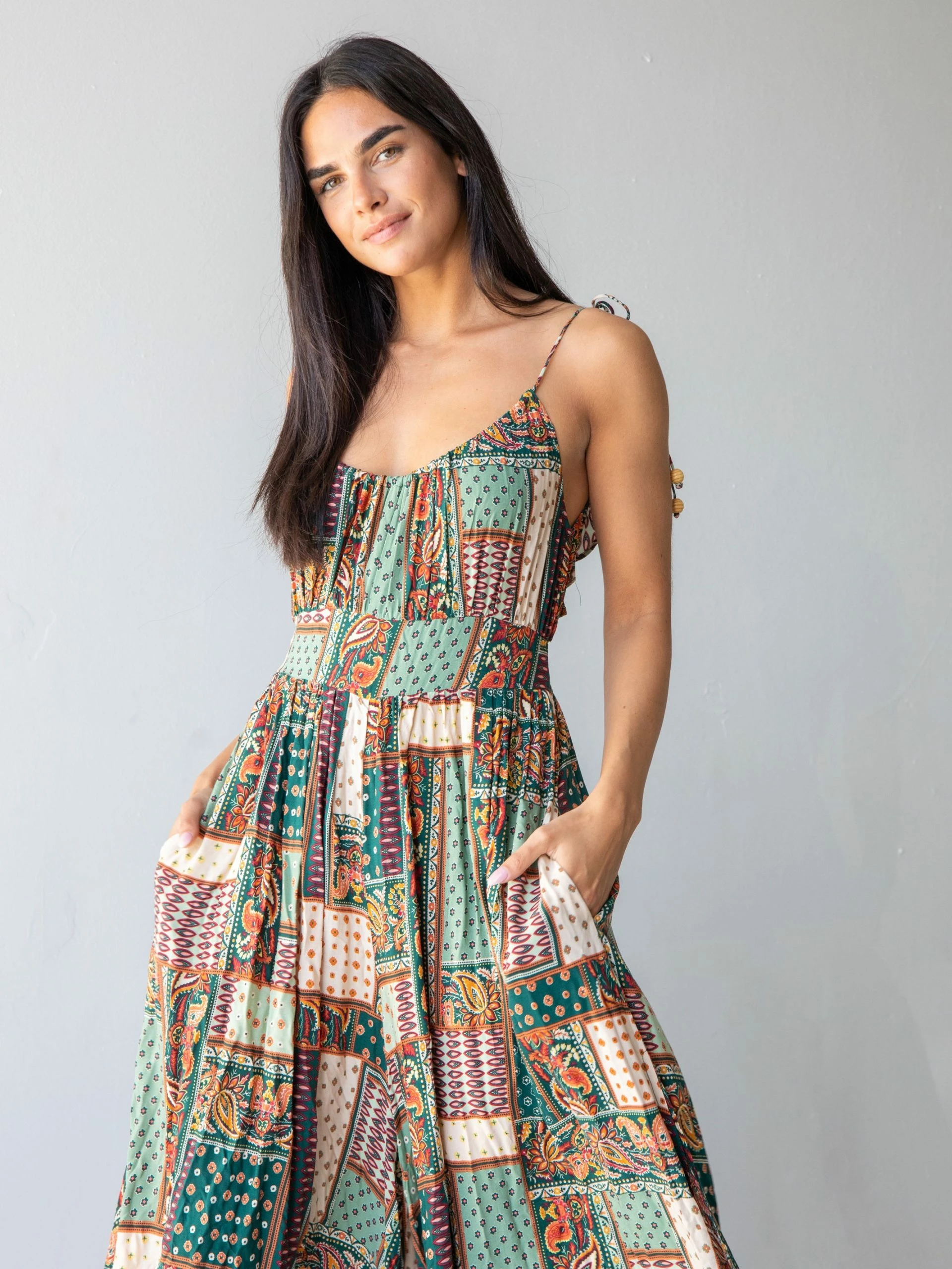 Natural Life Golden Eye Wide-Leg Jumpsuit - Paisley Patchwork 5 Natural Life Golden Eye Wide-Leg Jumpsuit - Paisley Patchwork - Image 3