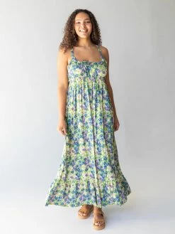 Natural Life Elizabeth Maxi Dress - Green Floral -Natural Life Shop 1A2A8650 20copy