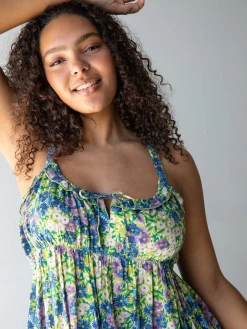 Natural Life Elizabeth Maxi Dress - Green Floral -Natural Life Shop 1A2A8678 20copy