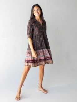 Natural Life Becca Dress - Mocha Tulip -Natural Life Shop 1A2A8722