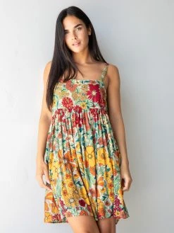 Natural Life Patti Dress - Gold Vintage Floral