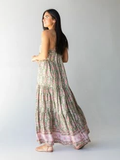 Natural Life Madi Long Slip Dress - Light Green Floral Border 11 Natural Life Madi Long Slip Dress - Light Green Floral Border -Natural Life Shop 1A2A8955