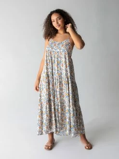 Natural Life Madi Long Slip Dress - Cream Tan Peony 12 Natural Life Madi Long Slip Dress - Cream Tan Peony -Natural Life Shop 1A2A9816