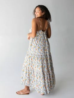 Natural Life Madi Long Slip Dress - Cream Tan Peony 13 Natural Life Madi Long Slip Dress - Cream Tan Peony -Natural Life Shop 1A2A9824