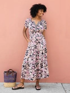 Natural Life Bella Maxi Dress - Light Pink Floral -Natural Life Shop 484A0022 Edit 20copy