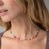 Natural Life Boho Beaded Daisy & Pearl Choker -Natural Life Shop 484A0030