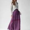Natural Life Amy Maxi Skirt - Red Blue Gold Border -Natural Life Shop 484A0077 20copy