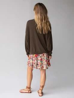 Natural Life Live Happy Cardigan Sweater - Olive Daisy -Natural Life Shop 484A0580 20copy