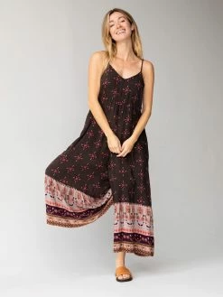 Natural Life Jamie V-Neck Jumpsuit - Mocha Tulip -Natural Life Shop 484A0636 20copy