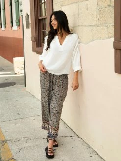 Natural Life Allison Pant - Border Print -Natural Life Shop 484A0717 20copy