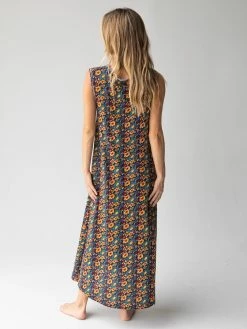Natural Life Hangout Midi Dress - Navy Olive -Natural Life Shop 484A0938 20copy