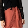 Natural Life Holly Mini Wrap Skirt - Rust 1 Natural Life Holly Mini Wrap Skirt - Rust -Natural Life Shop 484A0940 20copy