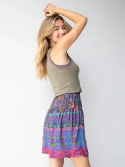 Natural Life Calla Skirt - Border Print -Natural Life Shop 484A1072 20copy